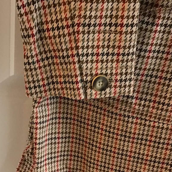 Cabi tartan plaid trenchcoat size M - Picture 4 of 10